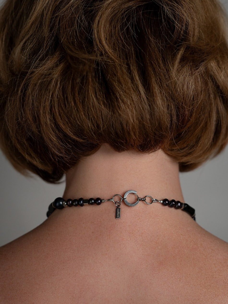Necklace “Midnight Poppy”  image 6