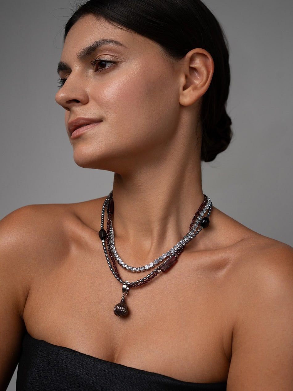 Necklace “Plum Fig” image 10