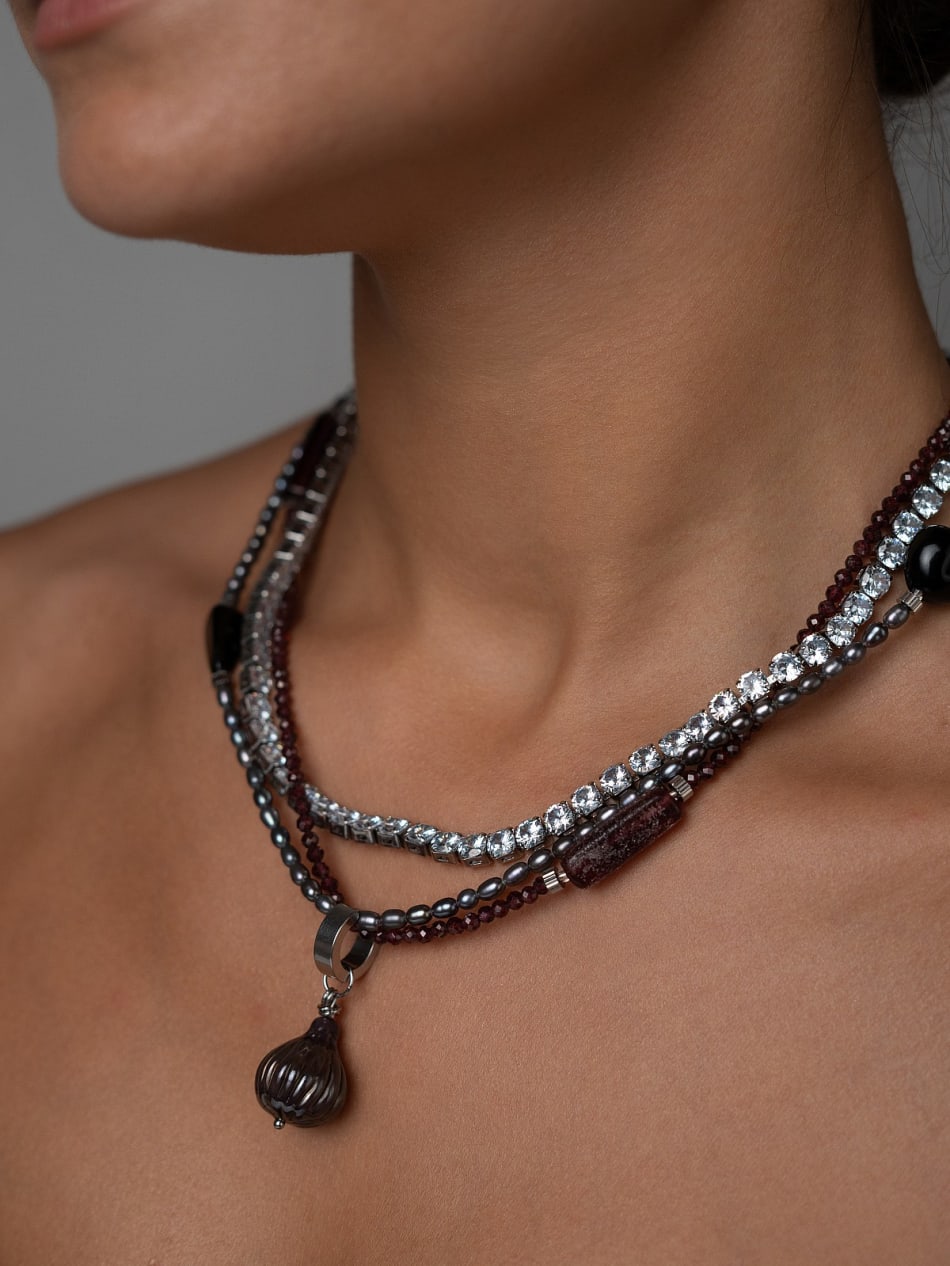 Necklace “Plum Fig” image 6
