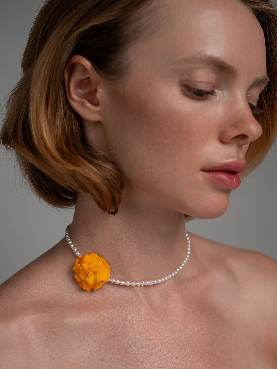 Choker “Aperol Rose” image 3