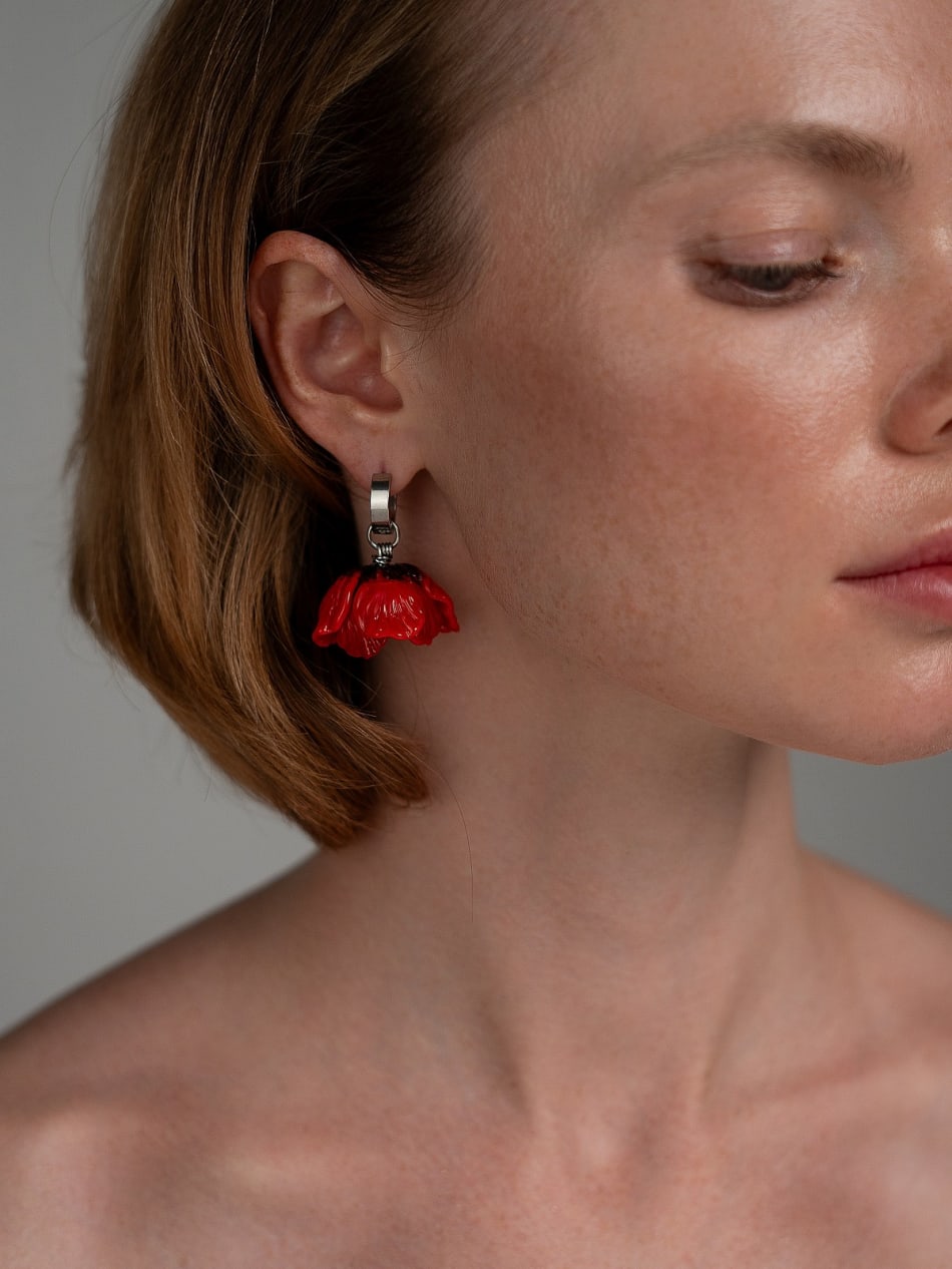 Серьги "Wild Poppy" image 3