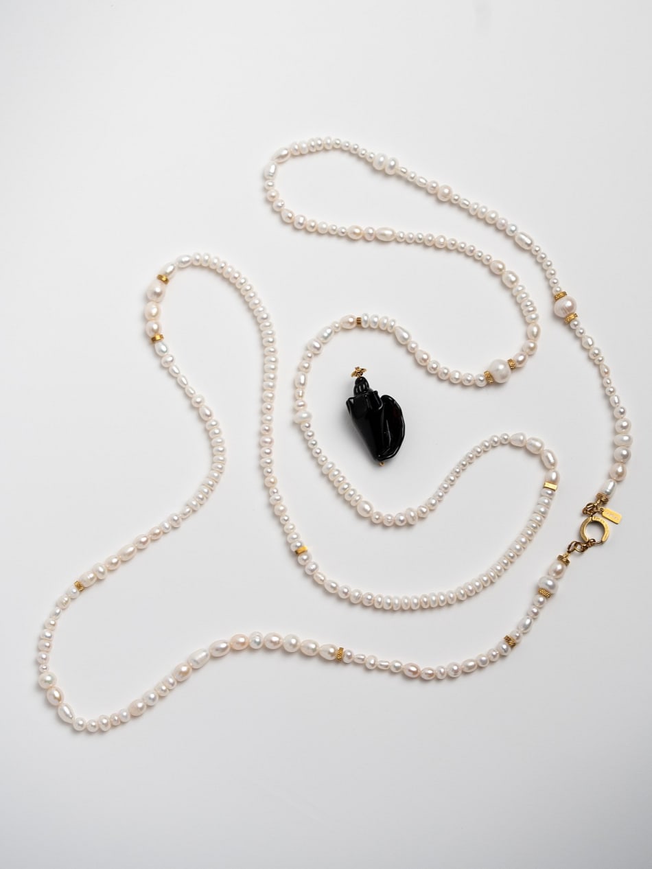 Necklace “Pearl Noir” image 6