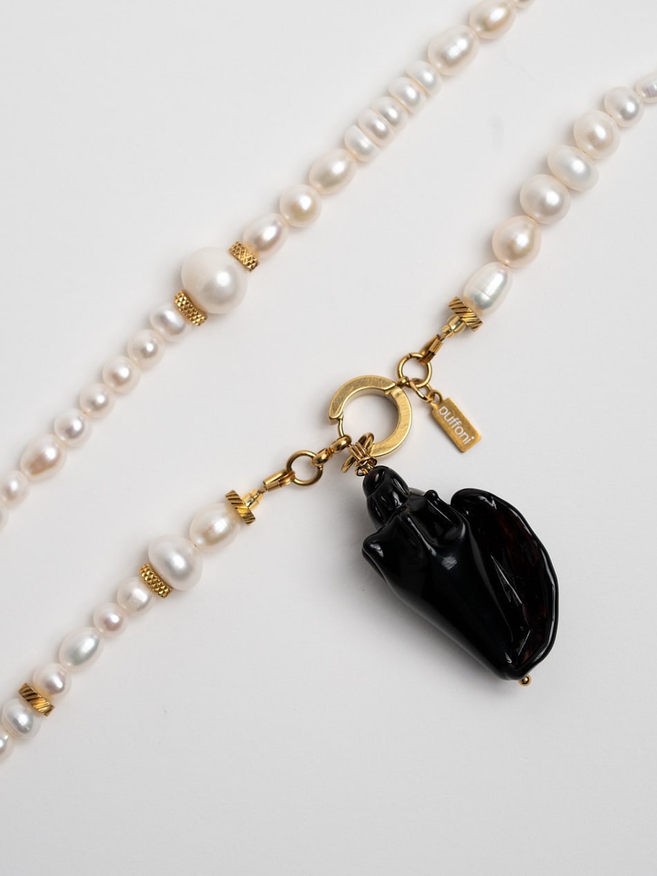 Necklace “Pearl Noir” image 3
