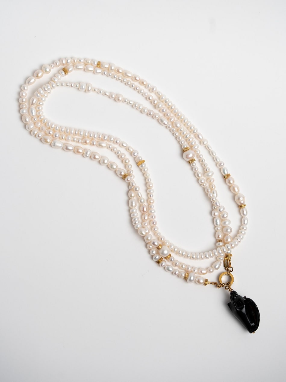 Necklace “Pearl Noir” image 1