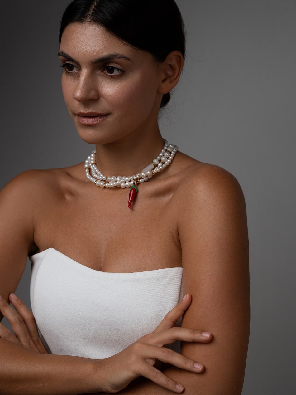 Necklace "Devil's kiss" image 14