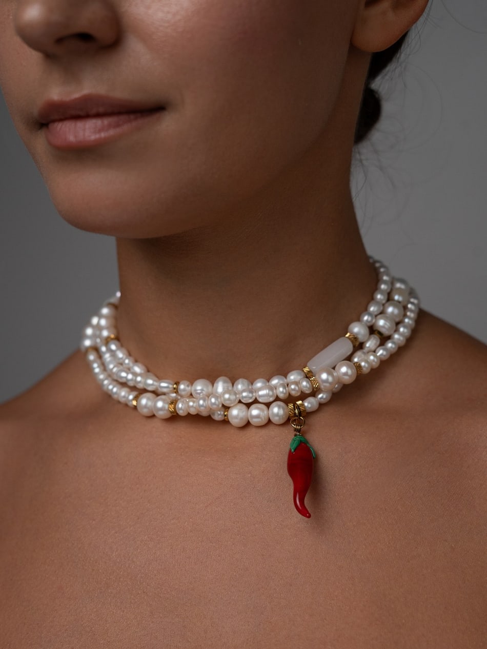 Necklace "Devil's kiss" image 11