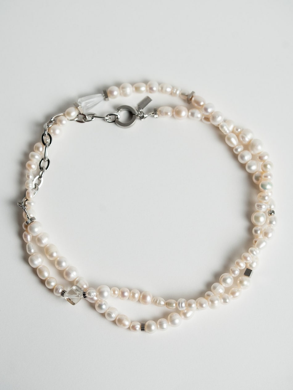 Necklace "Crystal Star Pearl" image 16