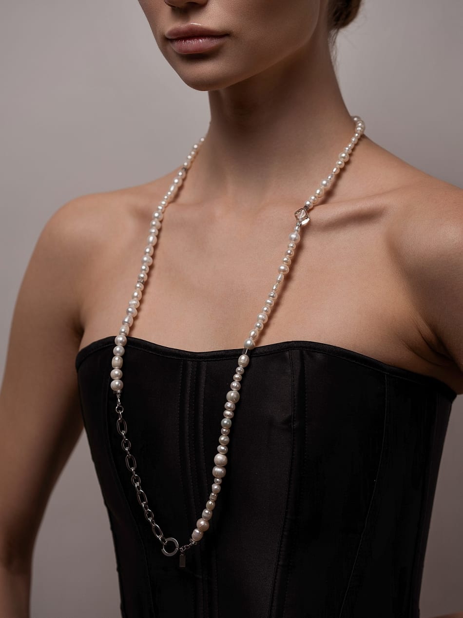 Necklace "Crystal Star Pearl" image 18