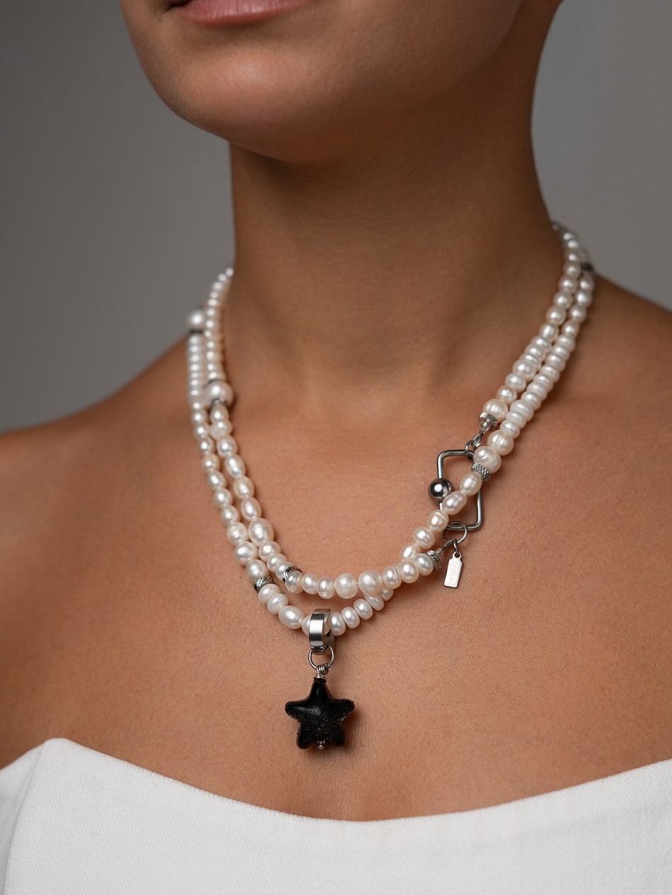 Necklace "Dark Star Elegance" image 2