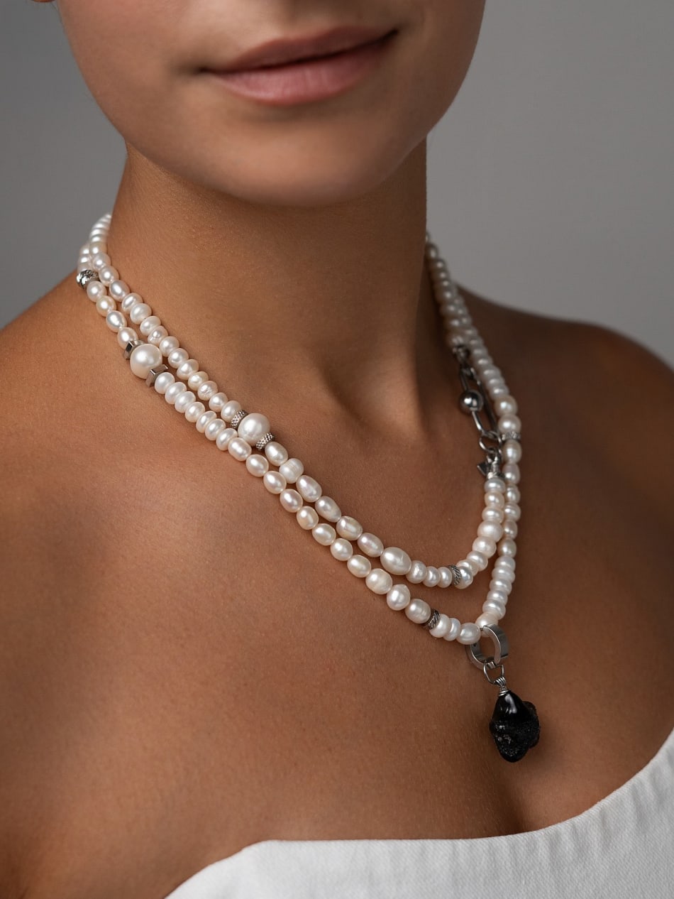 Necklace "Dark Star Elegance" image 6