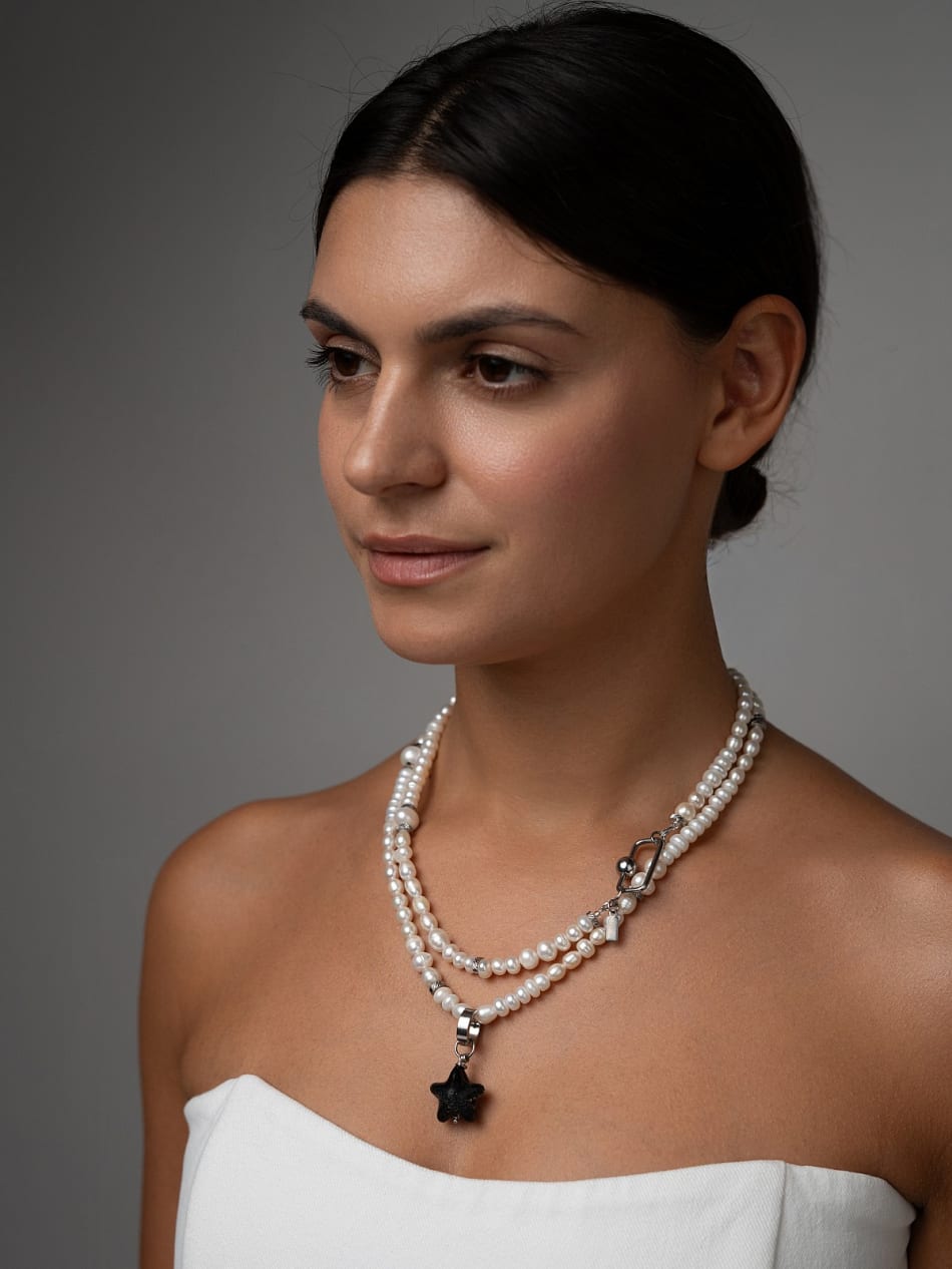 Necklace "Dark Star Elegance" image 3