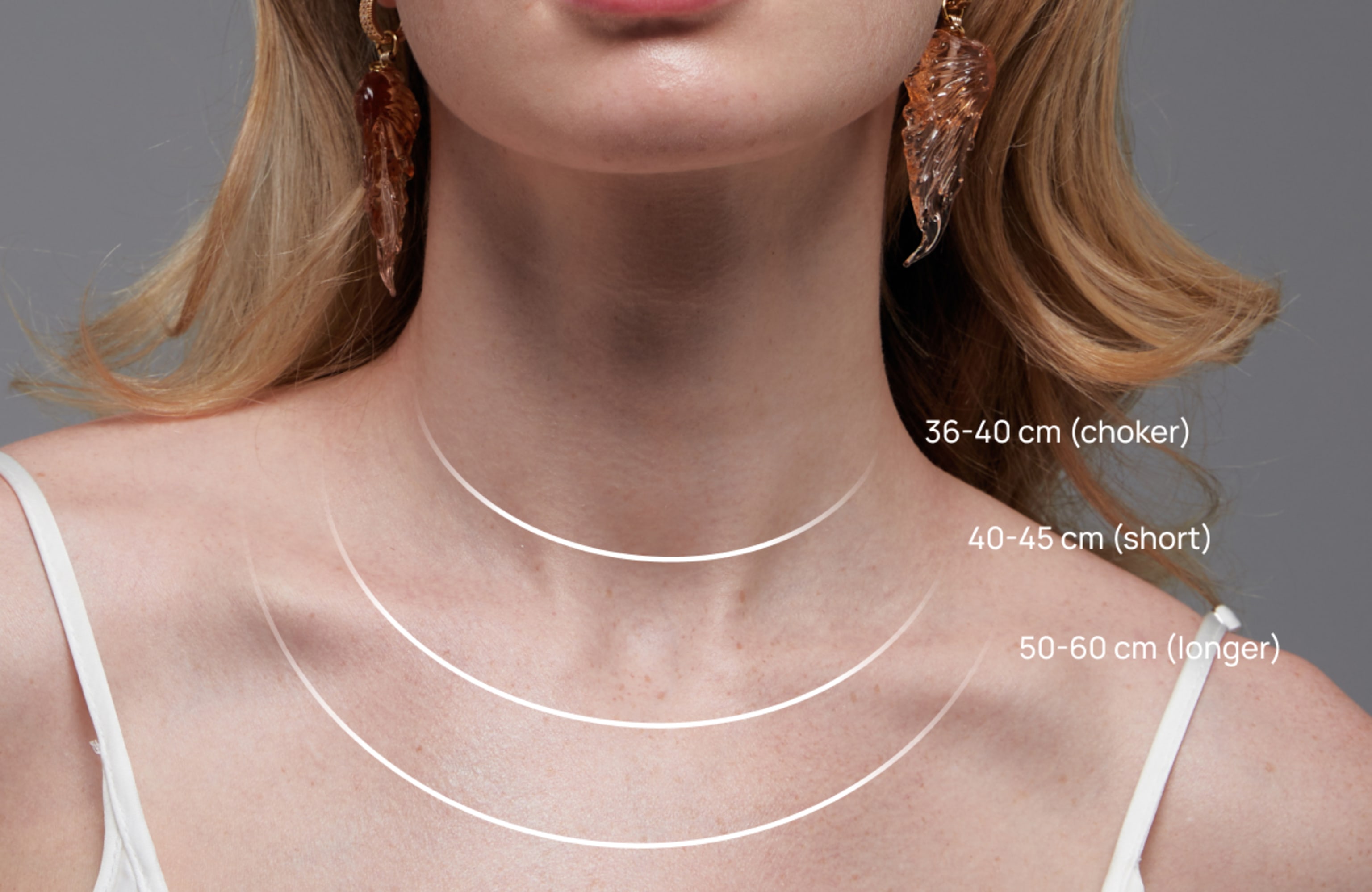 Necklace length options