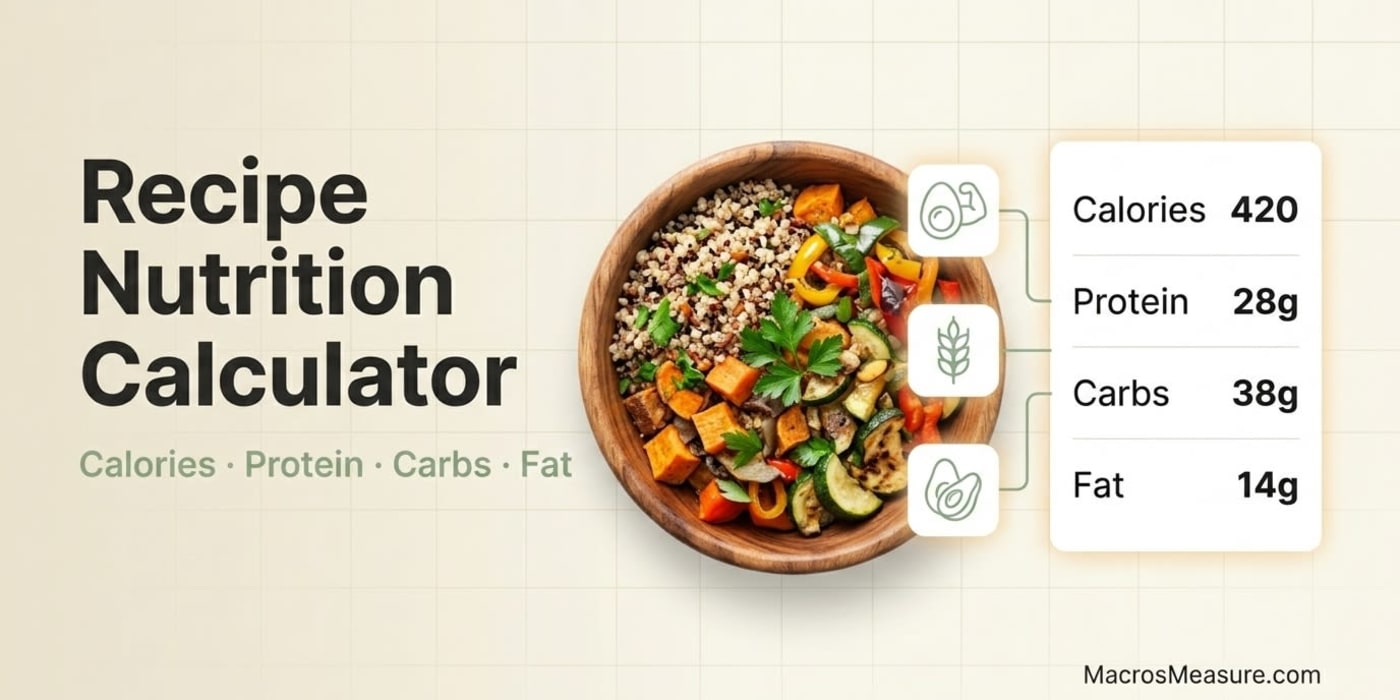 Recipe Nutrition Calculator: How to Calculate Calories & Macros in Any Homemade Meal (Free URL Import Tool) — MacrosMeasure