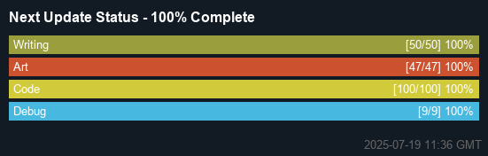 Wargnema game development progress bar - Stay updated on upcoming adult visual novels