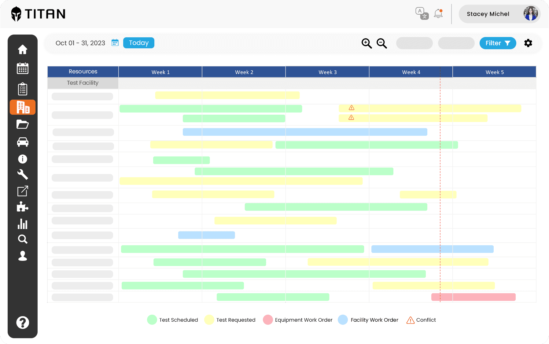 TITAN Test Lab Management feature icon