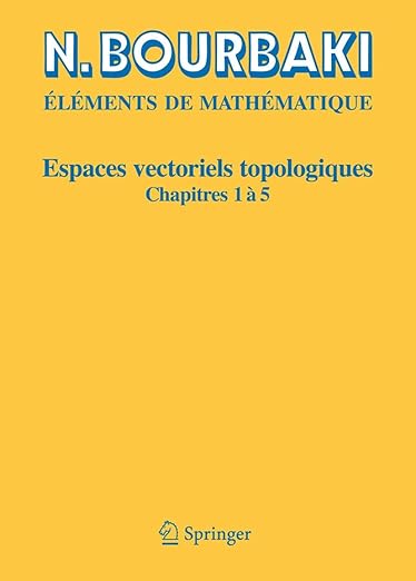 Espaces Vectoriels Topologiques Chapitres