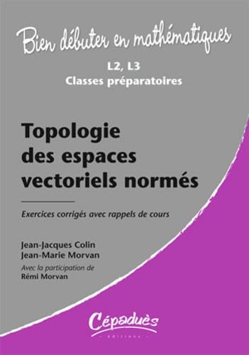 Topologie Des Espaces Vectoriels