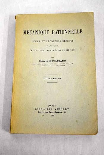 Mecanique Rationnelle Cours Et