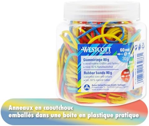 Vue 4 de Westcott Elastiques Environ