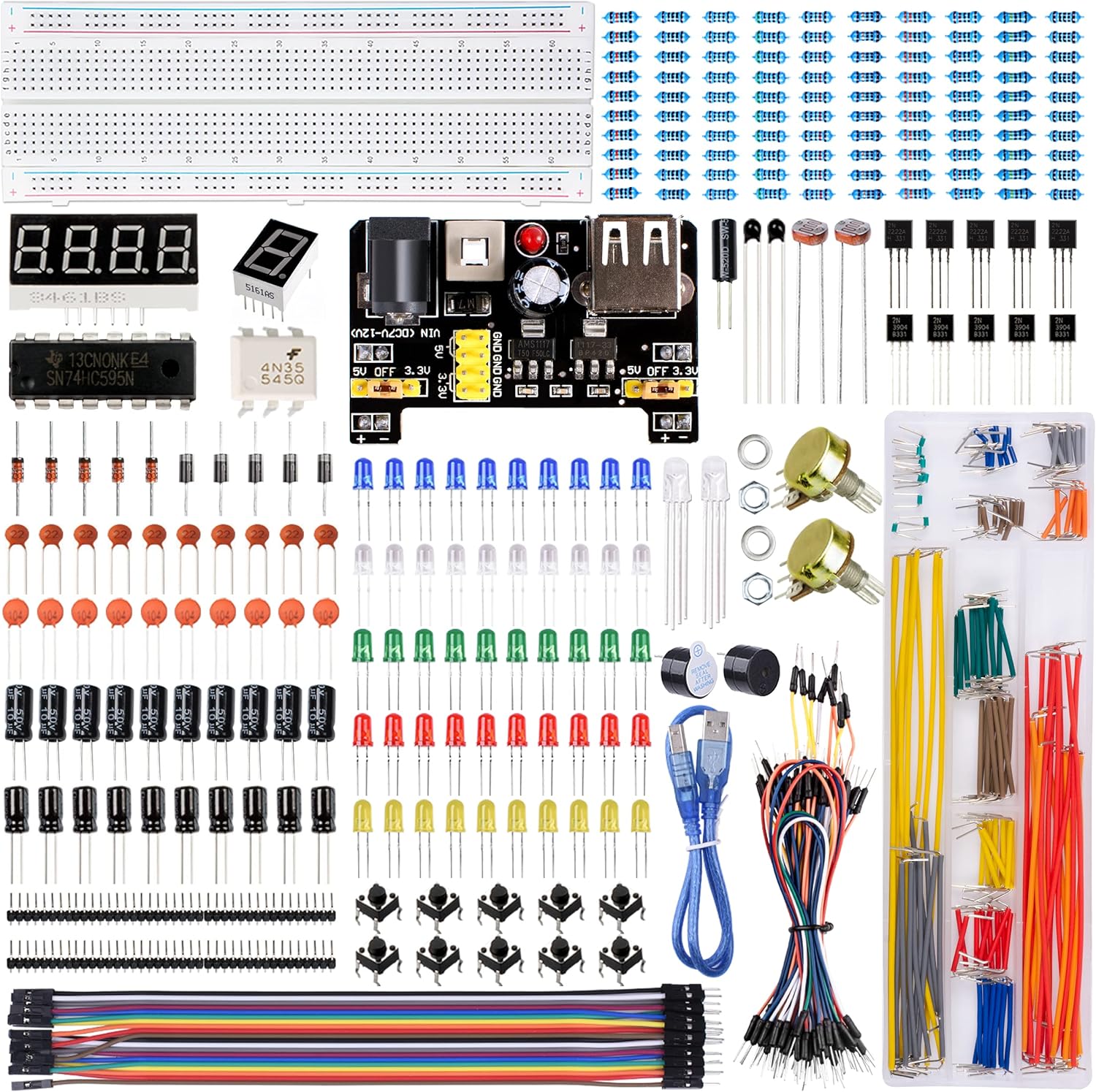 Miuzei Breadboard Kit Composant