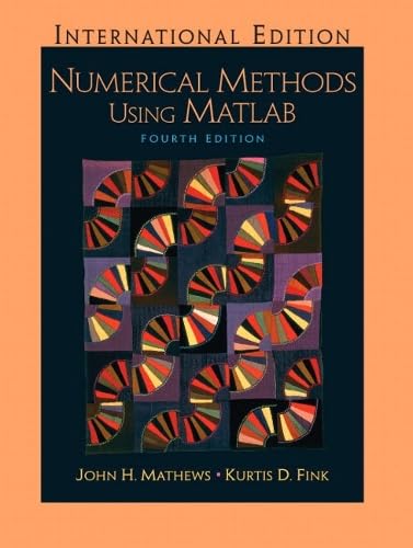 Numerical Methods Using Matlab