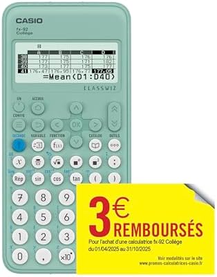 Vue 3 de Casio Calculatrice Scolaire Fx