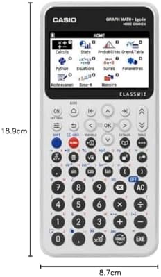 Vue 7 de Casio Graph Math Calculatrice