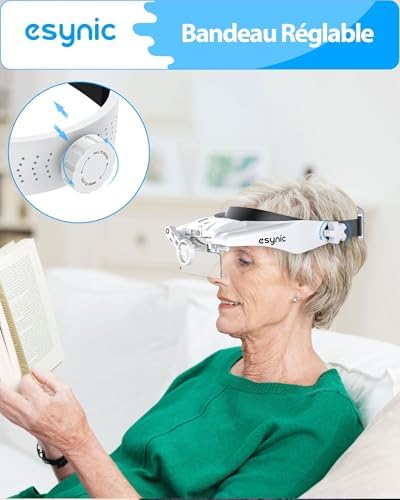Vue 4 de Esynic Lunettes Loupe Grossissante