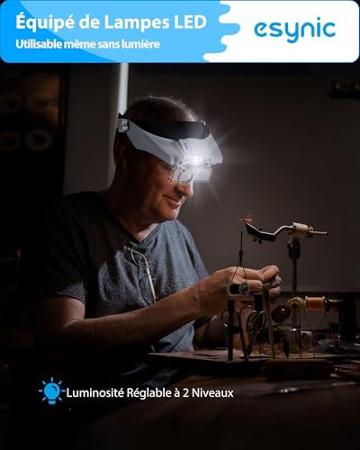 Vue 5 de Esynic Lunettes Loupe Grossissante