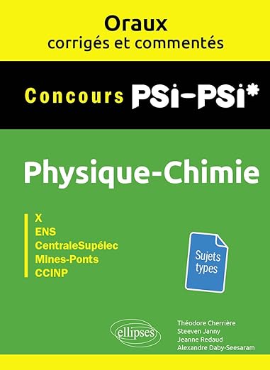 Physiquechimie Psipsi Concours