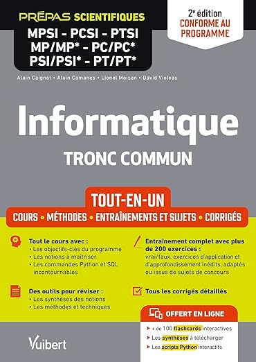 Informatique Tronc Commun Mpsipcsiptsimpmppcpcpsipsiptpt