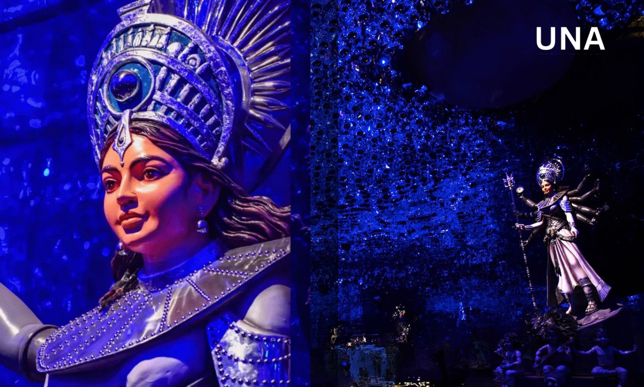 Durga Puja 2025: Arjunpur Amra Sabai का पंडाल ‘Mukhomukhi’ थीम के साथ बना आकर्षण का केंद्र Durga Puja 2025: Arjunpur Amra Sabai का पंडाल ‘Mukhomukhi’ थीम के साथ बना आकर्षण का केंद्र