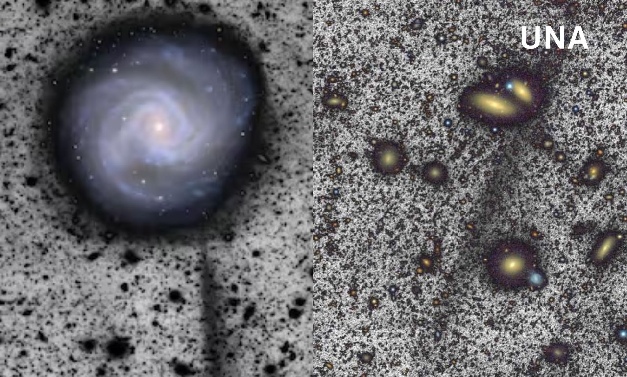 रूबिन टेलीस्कोप ने पास की गैलेक्सी के पीछे छिपी विशाल तारकीय धारा का पता लगाया