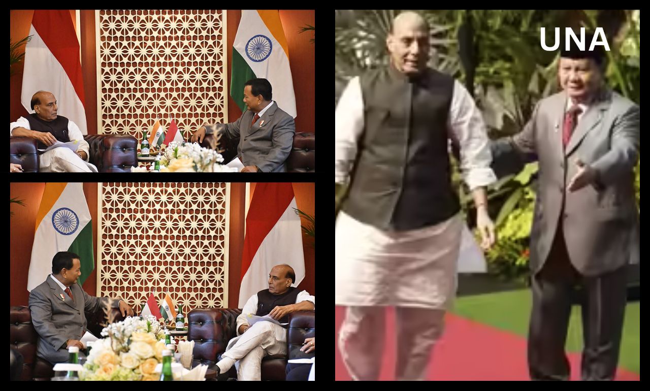 राजनाथ सिंह ने दिल्ली में इंडोनेशियाई रक्षा मंत्री से की बैठक