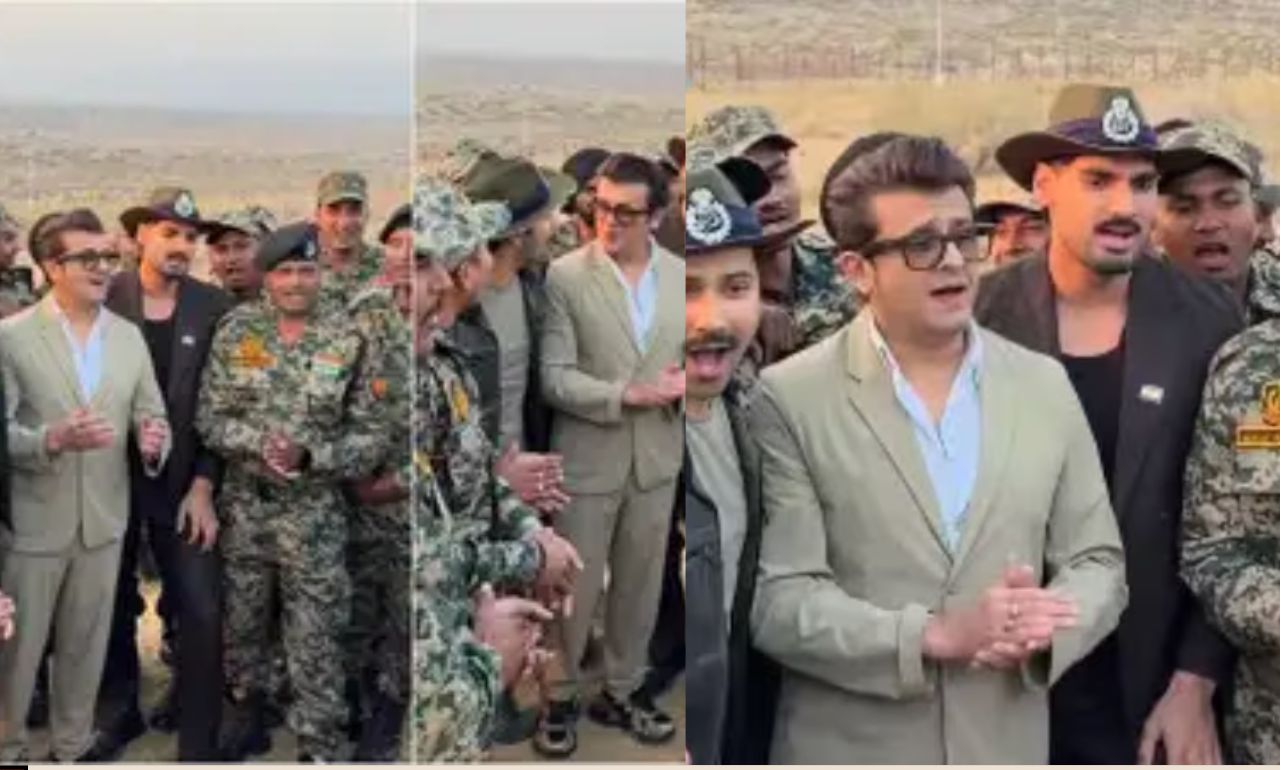 Varun Dhawan, Sonu Nigam and Ahan Shetty Perform Ghar Kab Aaoge at Border; Sunil Shetty Reacts