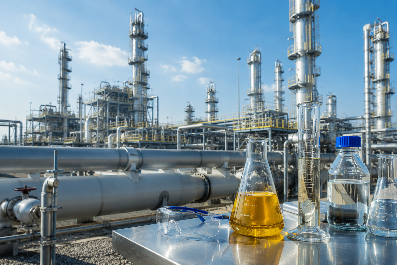 Petrochemical refinery testing laboratory