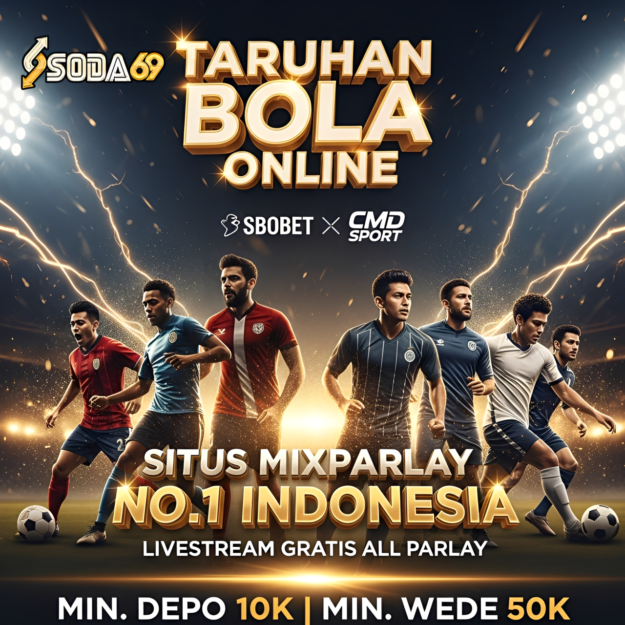 Dashboard digital premium dengan grafik dan elemen UI berwarna emas