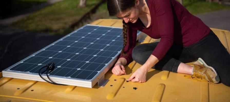 We explain how to install campervan solar panels nohma