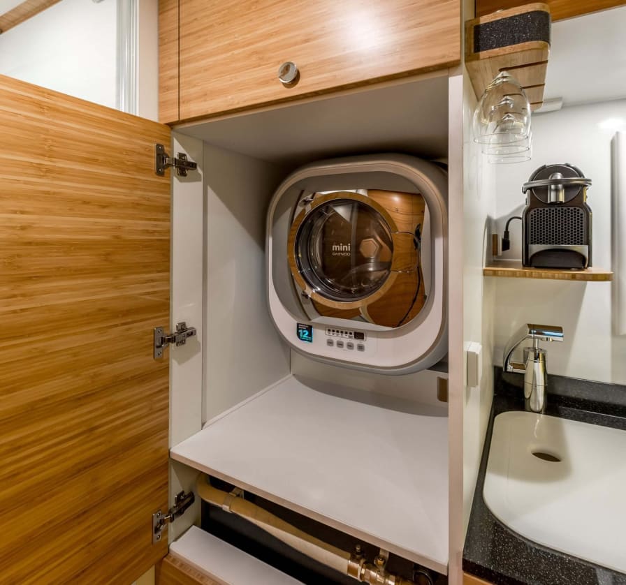 Can you put vans in the washer and dryer store