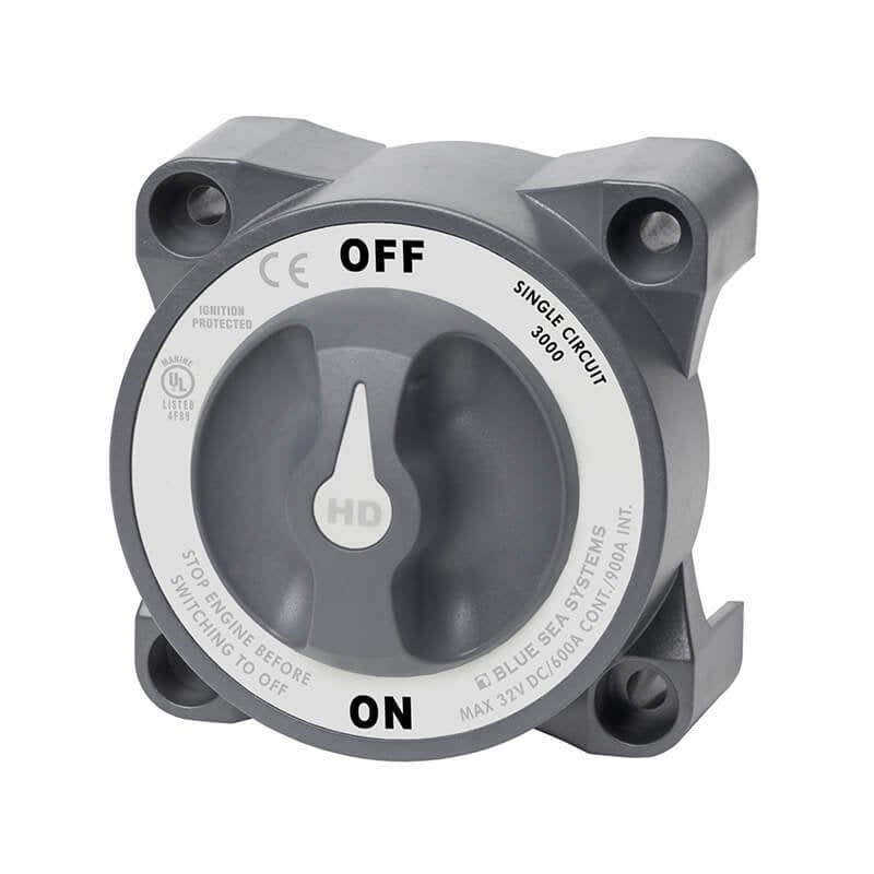 Blue Sea 600A Switch - Heavy Duty On/Off Switch - nohma.com ⚡