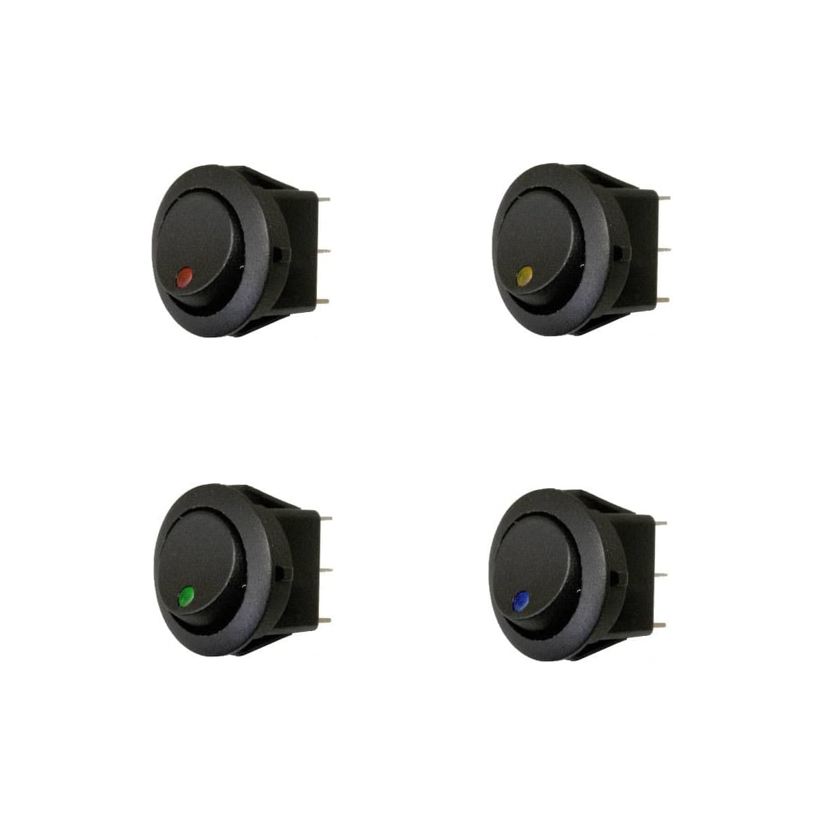 Rocker Switch with LED - Black 12V Switch for LED Lights - nohma.com