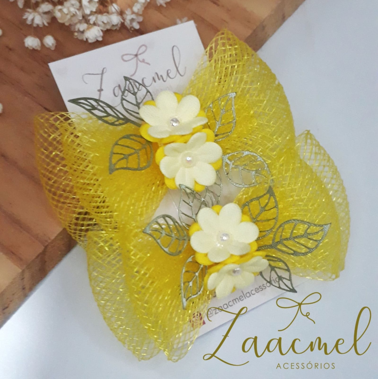 Laço Jardim Amarelo Encanto
