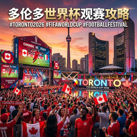 ⚽ 多伦多世界杯观赛全攻略！免费大屏看球+Fan Festival 超全指南🇨🇦