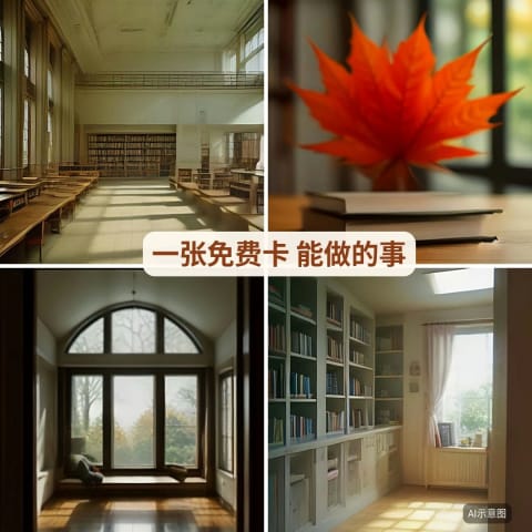 图书馆卡办晚了，后悔📚