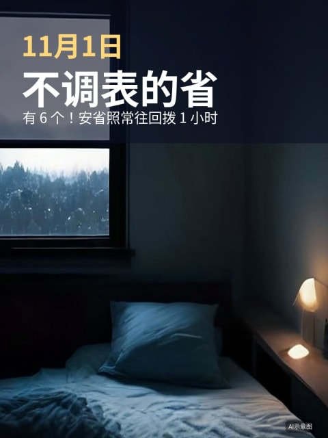 11月1日改时间！这6地不改了
