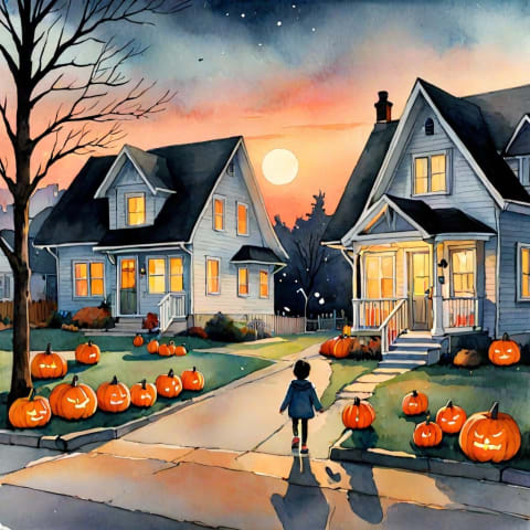 大家觉得几岁可以让娃自己去 trick-or-treat？