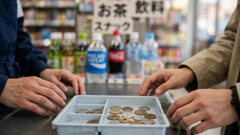 日本便利店收银台上的小托盘是干嘛的