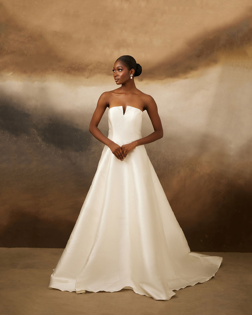 Beautiful wedding dress from Peony Bridal Boutique Lagos collection 2