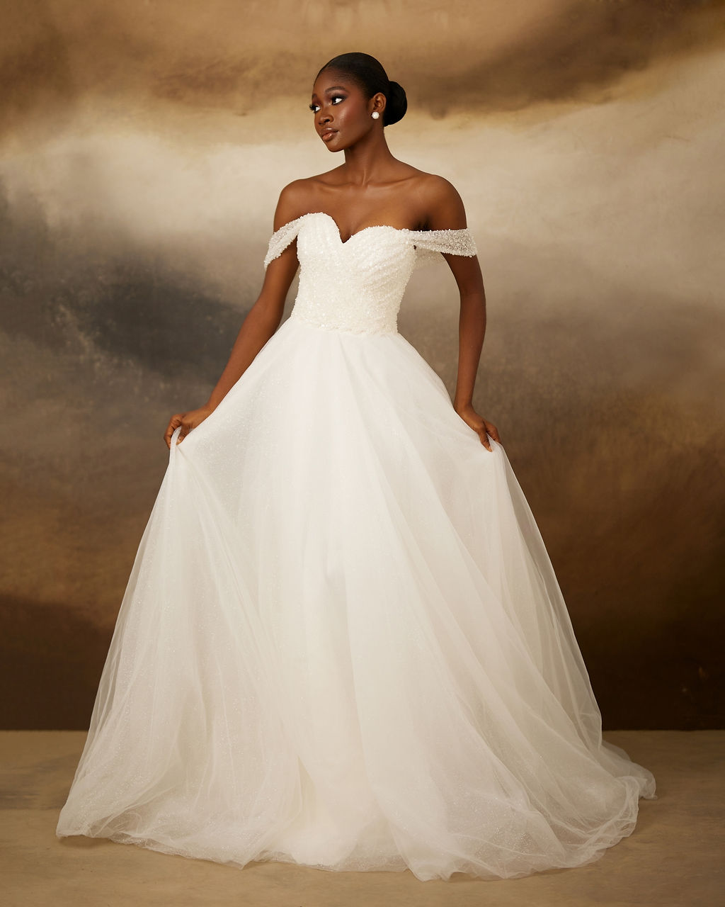 Modern bridal look