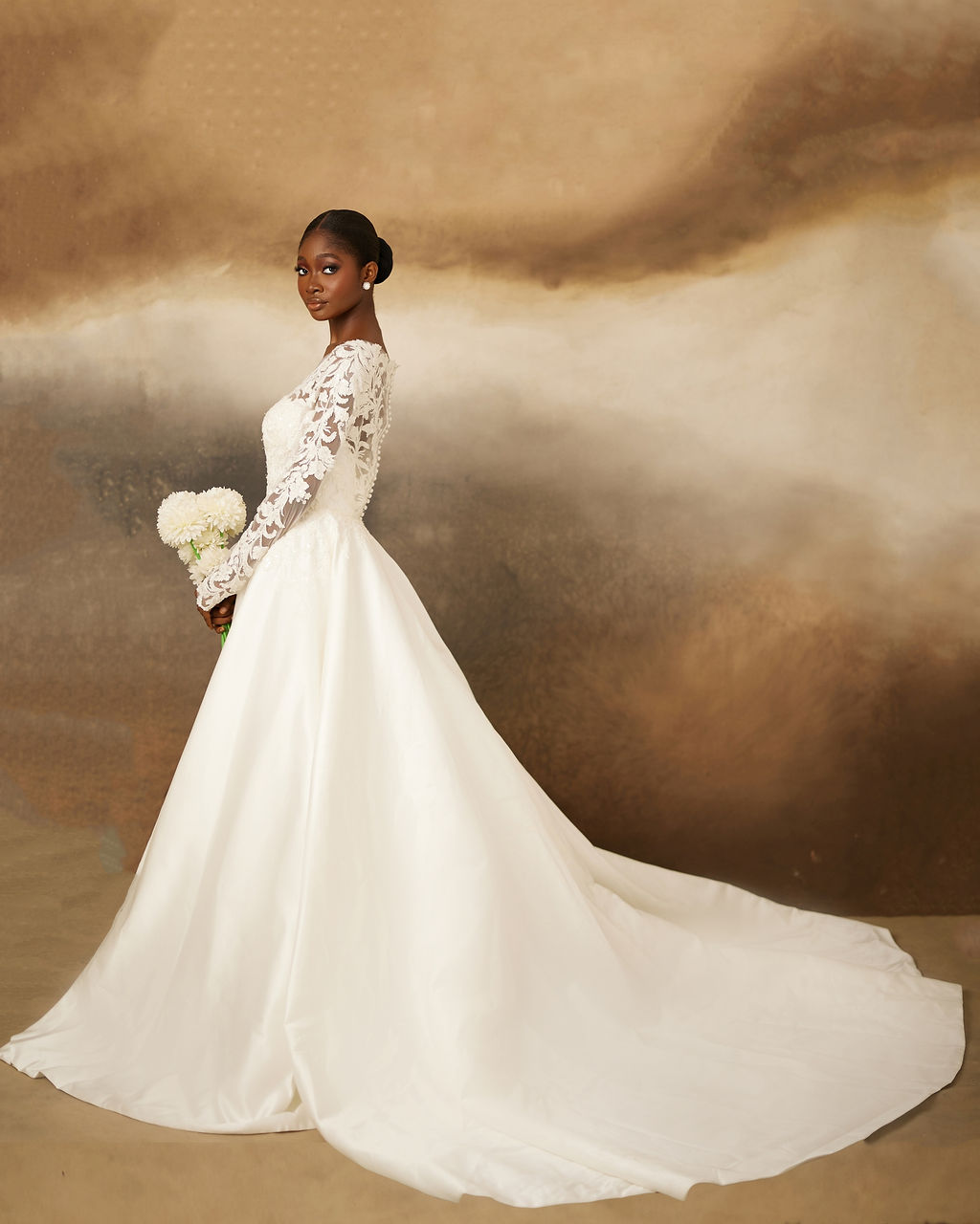Beautiful wedding dress from Peony Bridal Boutique Lagos collection 1
